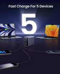UGREEN 90903B USB-A, USB-C 300W GaN Rychlonabíječka