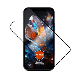 Ultra odolné tvrzené sklo FIXED Armor s Anti-dust aplikátorem a AR vrstvou pro Apple iPhone 13/13Pro/14/16e, černé