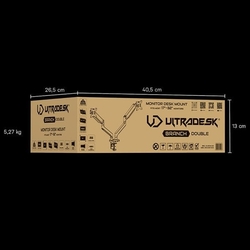 Ultradesk Branch Double polohovatelný držák pro 2 monitory