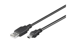 USB A-B mini kabel, 5 pinů, 1m