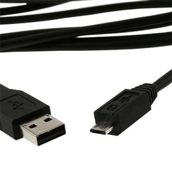 USB-A Male/microUSB Male 2.0, 1m, Black High Quality