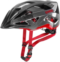 UVEX cyklistická helma Active antracite red (52-57cm)
