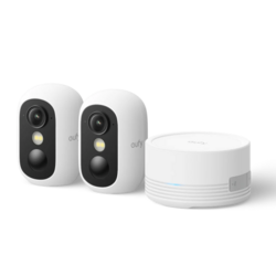 Venkovní kamera Anker eufy C35 (sada 2ks+jednotka HomeBase Mini) 1080p bílá