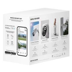 Venkovní kamera Baseus Security S1 Pro 3K (sada 2ks+centrální stanice) bílá