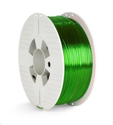 VERBATIM 3D Printer Filament PET-G 1.75mm ,327m, 1000g green transparent 