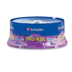 Verbatim DVD+R 8,5 GB 8x Double Layer Printable 25-cake