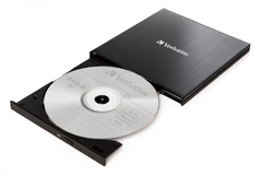 Verbatim Slimline CD/DVD Writer, externí vypalovačka, USB-C