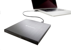 Verbatim Slimline Ultra HD 4K, externí Blu-ray vypalovačka, USB-C