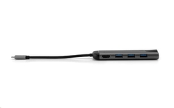 VERBATIM USB-C Multiport HUB, 3x USB 3.0, 1x USB-C, HDMI, LAN, SD, microSD, šedá dokovací stanice