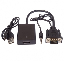 VGA+audio elektronický konvertor na rozhraní HDMI FULL HD 1080p