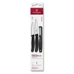 Victorinox Sada nožů se škrabkou černá