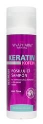 Vivapharm Keratinový posilující šampon s kofeinem pro ženy 200ml
