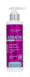 Vivapharm Keratinový regenerační balzám na vlasy s kofeinem pro ženy 200ml
