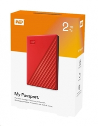 WD My Passport Portable 2TB červený