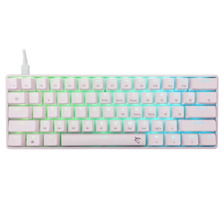 White Shark SHINOBI 2, bílá (US + modré switche)