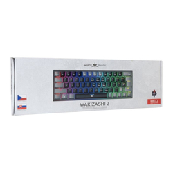 White Shark WAKIZASHI 2, černo-šedá (CZ/SK + červené switche)