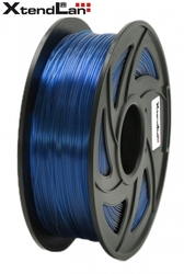 XtendLAN PLA filament 1,75mm průhledný modrý 1kg