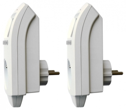 XtendLan Wi-Fi termostatická zásuvka/ 16A/ senzor/ displej/ kalendář/ časovač/ TUYA/ bílá/ Double Pack