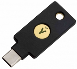 YubiKey 5C NFC - USB-C, klíč/token s vícefaktorovou autentizaci, podpora Smart Card (2FA)