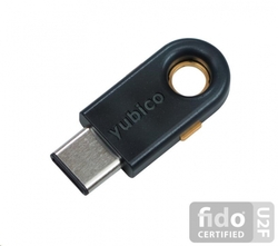 YubiKey 5C - USB-C, klíč/token s vícefaktorovou autentizaci, podpora Smart Card (2FA)
