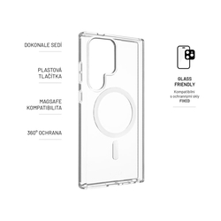Zadní kryt FIXED MagPure s podporou Magsafe pro Samsung Galaxy S24 Ultra, čirý