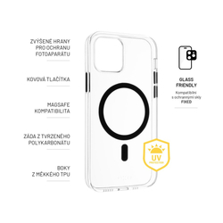 Zadní kryt FIXED MagPurity s podporou Magsafe pro Apple iPhone 15, čirý