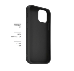Zadní pogumovaný kryt FIXED Story pro Apple iPhone 15, černý