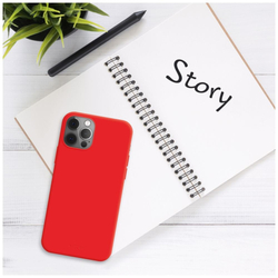 Zadní pogumovaný kryt FIXED Story pro Samsung Galaxy A14/A14 5G, červený