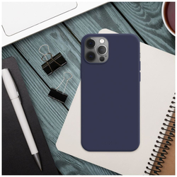 Zadní pogumovaný kryt FIXED Story pro Samsung Galaxy A14/A14 5G, modrý