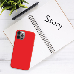 Zadní pogumovaný kryt FIXED Story pro Samsung Galaxy S23+, červený