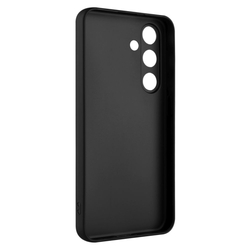 Zadní pogumovaný kryt FIXED Story pro Samsung Galaxy S24, černý