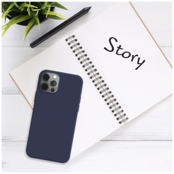 Zadní pogumovaný kryt FIXED Story pro Samsung Galaxy S24 Ultra, modrý
