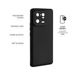 Zadní pogumovaný kryt FIXED Story pro Xiaomi 13 Pro, černý