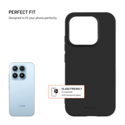 Zadní pogumovaný kryt FIXED Story pro Xiaomi 17, černý