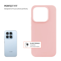 Zadní pogumovaný kryt FIXED Story pro Xiaomi 17, růžový