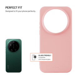 Zadní pogumovaný kryt FIXED Story pro Xiaomi 17 Ultra, růžový