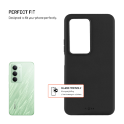 Zadní pogumovaný kryt FIXED Story pro Xiaomi Redmi 15 4G/5G, černý