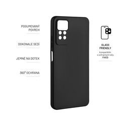 Zadní pogumovaný kryt FIXED Story pro Xiaomi Redmi Note 12 Pro, černý