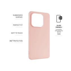 Zadní pogumovaný kryt FIXED Story pro Xiaomi Redmi Note 14, růžový