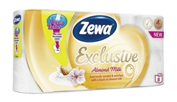 ZEWA Toaletní papír "Exclusive", 4vrstvý, 8 rolí, almond milk