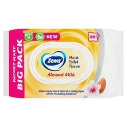 ZEWA Vlhčené toaletní ubrousky "Almond Milk", 80ks