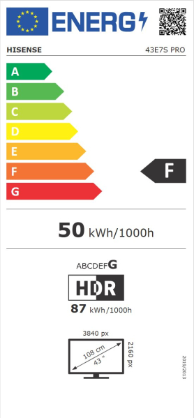 43" HISENSE 43E7S PRO (2026)