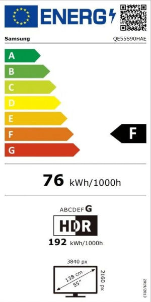 55" SAMSUNG QE55S90H (2026)