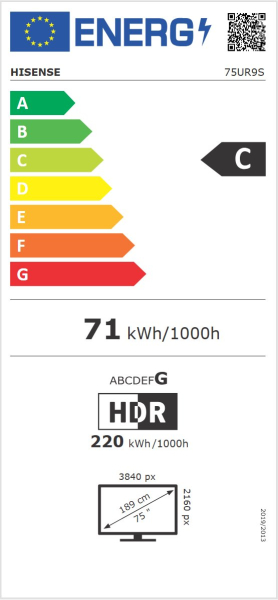 75" HISENSE 75UR9S (2026)