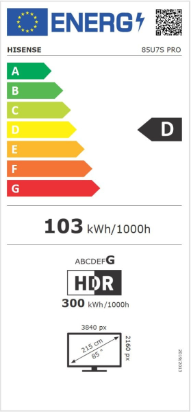 85" HISENSE 85U7S PRO (2026)