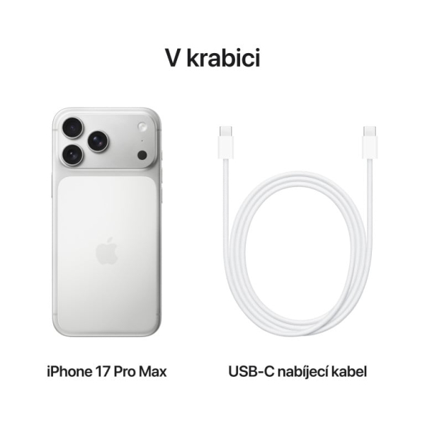 Apple iPhone 17 Pro Max 512GB stříbrná