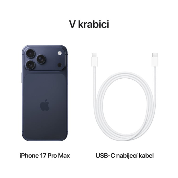 Apple iPhone 17 Pro Max 512GB temně modrá