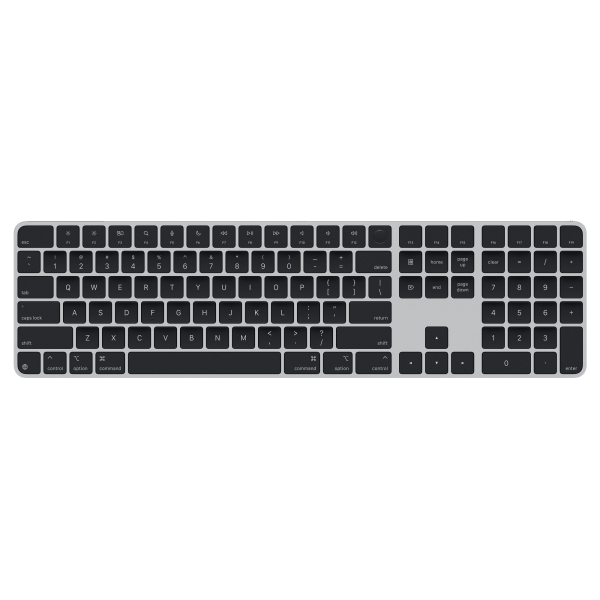 Apple Magic Keyboard 2024 s Touch ID, černé klávesy - US