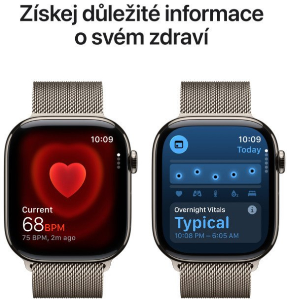 Apple Watch Series 11 GPS + Cellular 42mm Titanium Case Milanese Loop