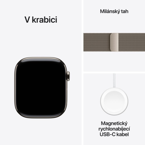 Apple Watch Series 11 GPS + Cellular 42mm Titanium Case Milanese Loop